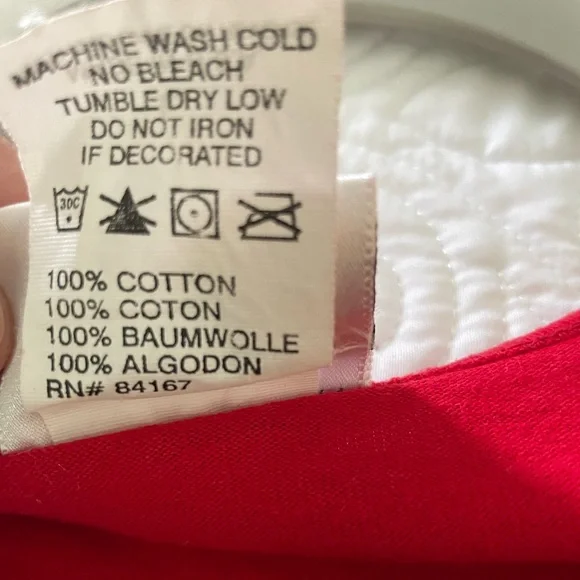 Walt Disney World Women's Red Mickey Mouse Face Tee Sz Large - Picture 6 of 9